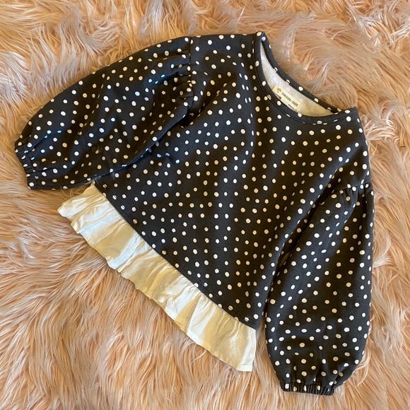 NWOT! Tucker+Tate Polka dot fleece top! - Picture 2 of 5